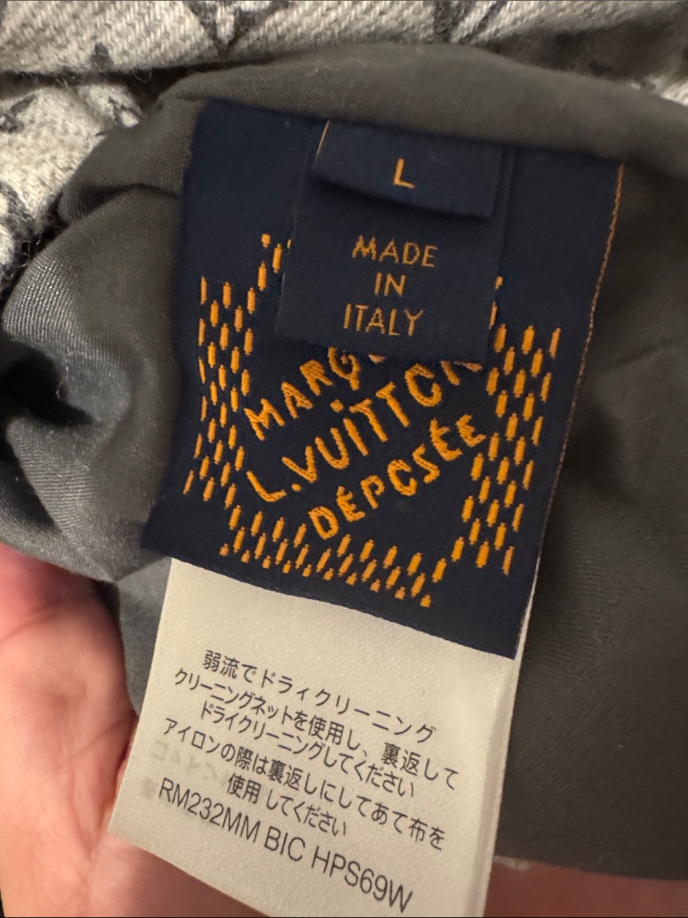 Louis Vuitton Grey Monogram Zip-Up Hoodie - Picture 7 of 7